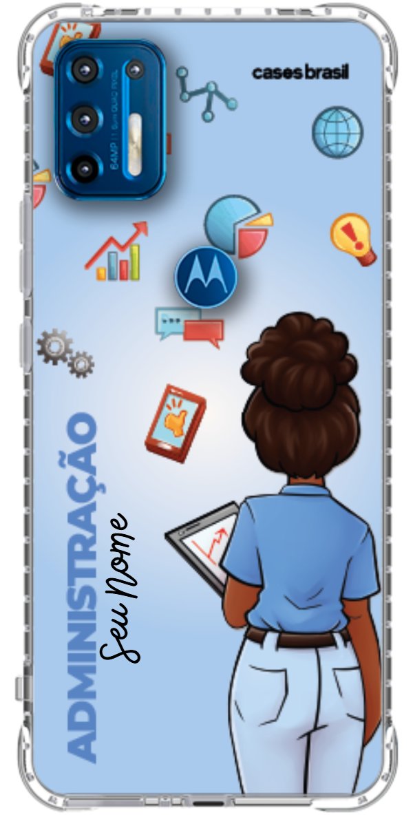Capinha para celular Administração - Boneca Profissão Com Fundo