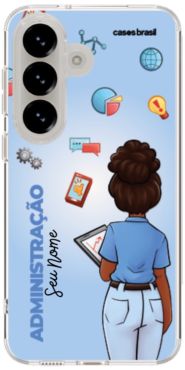 Capinha para celular Administração - Boneca Profissão Com Fundo