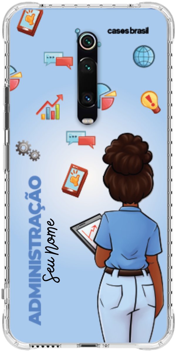Capinha para celular Administração - Boneca Profissão Com Fundo