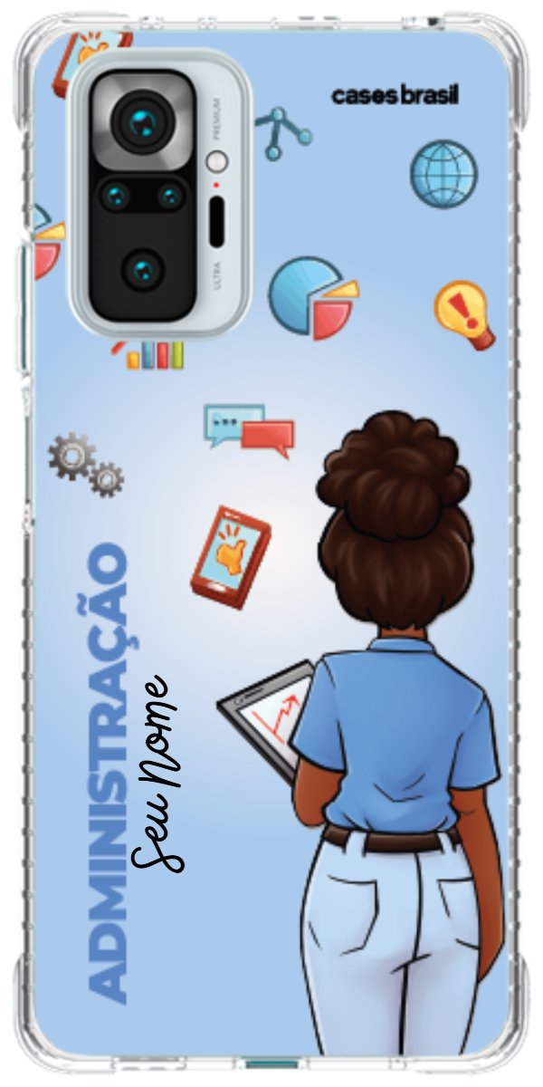 Capinha para celular Administração - Boneca Profissão Com Fundo