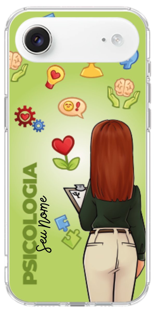 Capinha para celular Psicologia - Boneca Profissão Com Fundo