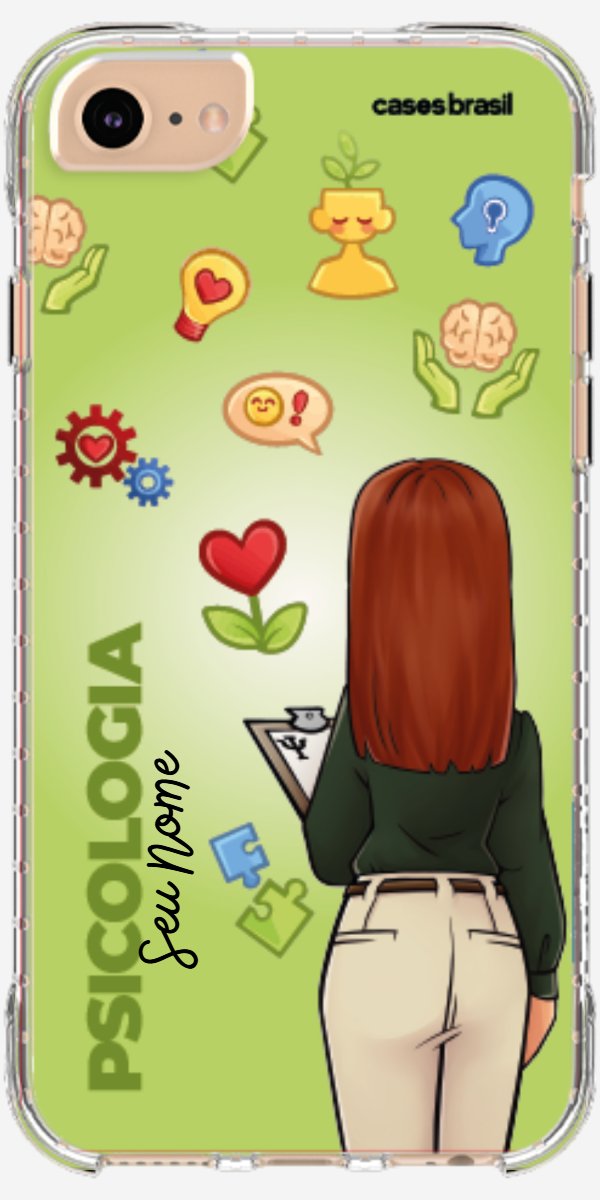 Capinha para celular Psicologia - Boneca Profissão Com Fundo