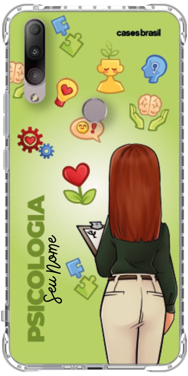 Capinha para celular Psicologia - Boneca Profissão Com Fundo