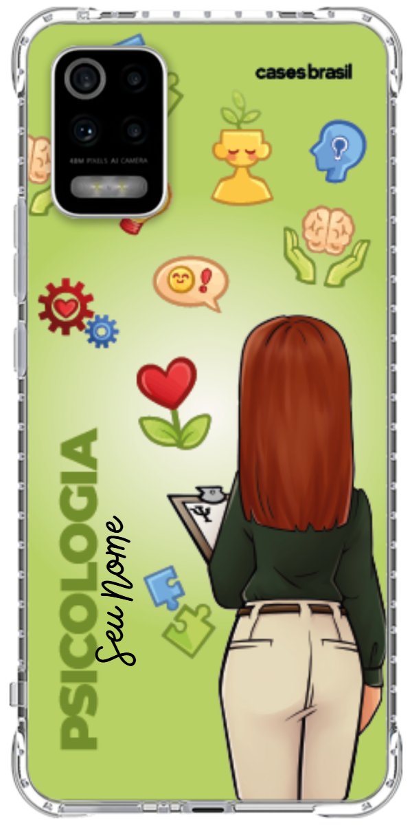 Capinha para celular Psicologia - Boneca Profissão Com Fundo