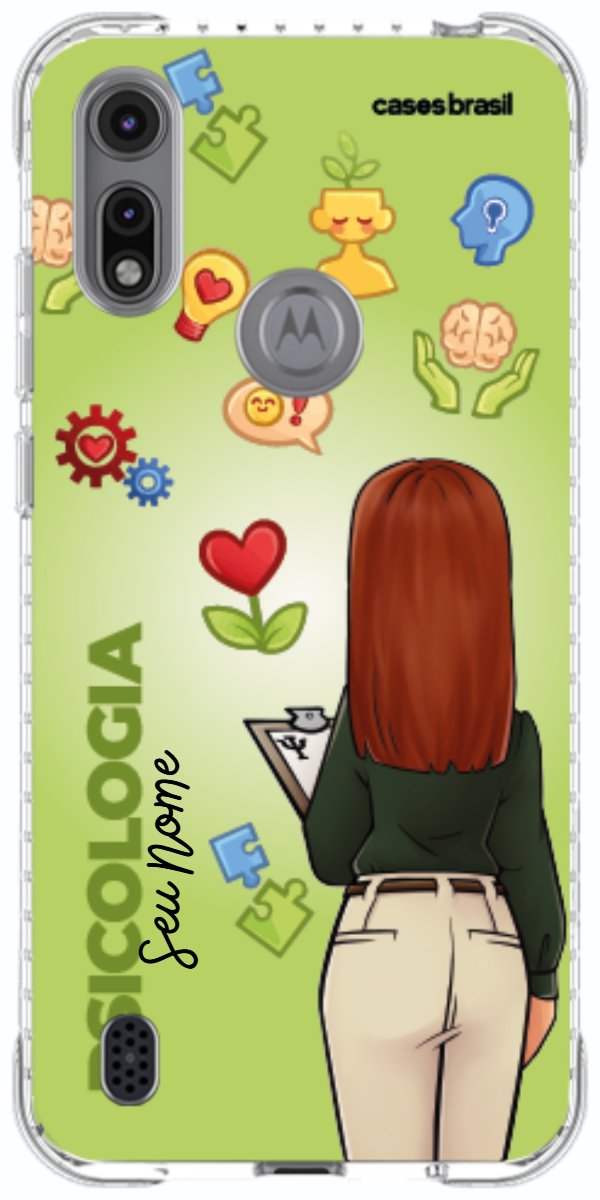 Capinha para celular Psicologia - Boneca Profissão Com Fundo
