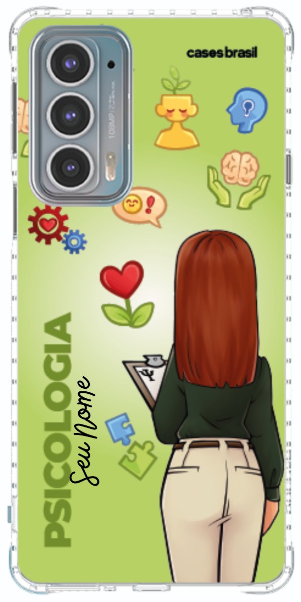 Capinha para celular Psicologia - Boneca Profissão Com Fundo