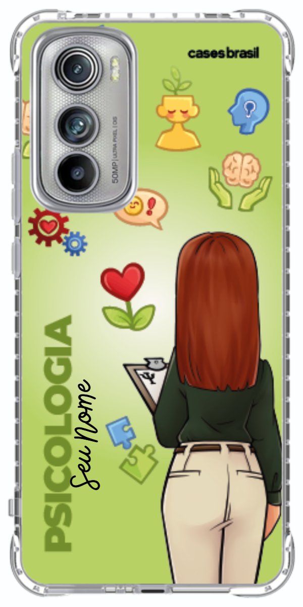 Capinha para celular Psicologia - Boneca Profissão Com Fundo