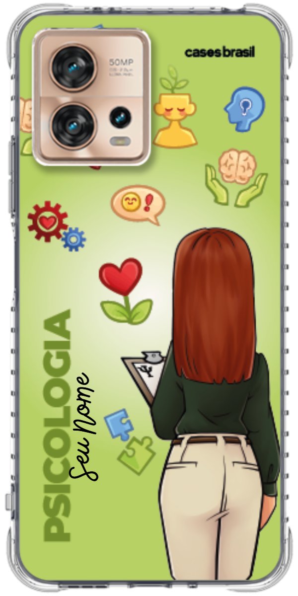 Capinha para celular Psicologia - Boneca Profissão Com Fundo