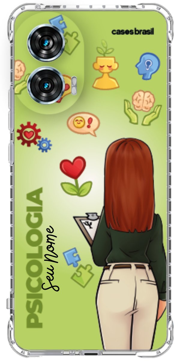 Capinha para celular Psicologia - Boneca Profissão Com Fundo