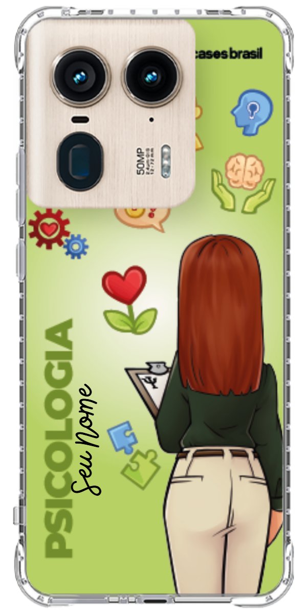 Capinha para celular Psicologia - Boneca Profissão Com Fundo