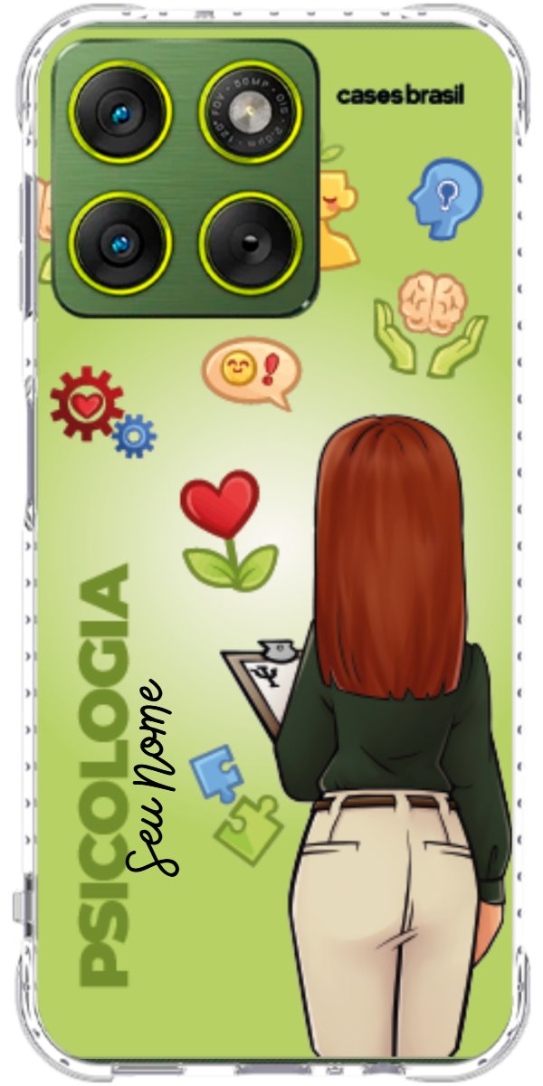 Capinha para celular Psicologia - Boneca Profissão Com Fundo