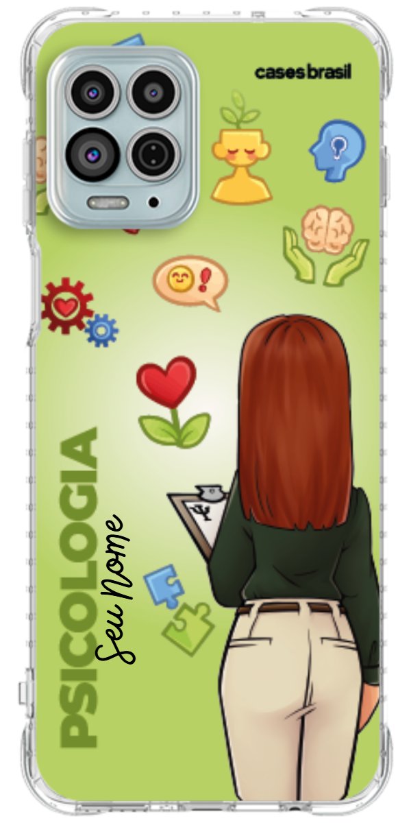 Capinha para celular Psicologia - Boneca Profissão Com Fundo