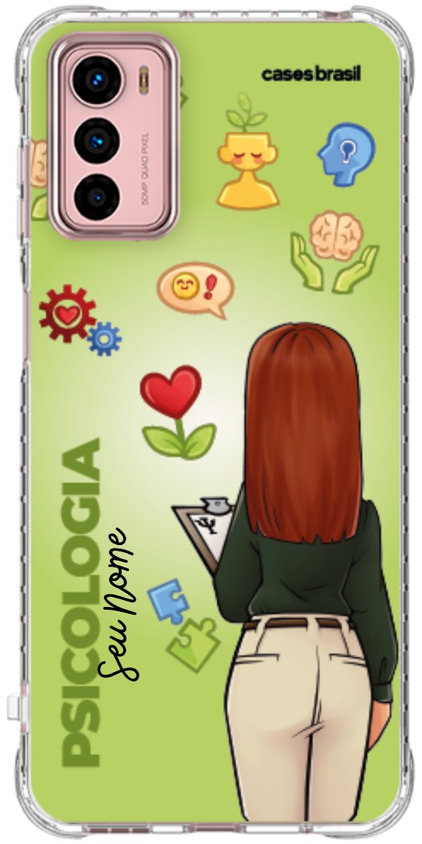 Capinha para celular Psicologia - Boneca Profissão Com Fundo