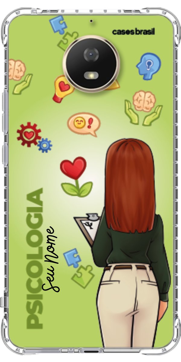 Capinha para celular Psicologia - Boneca Profissão Com Fundo