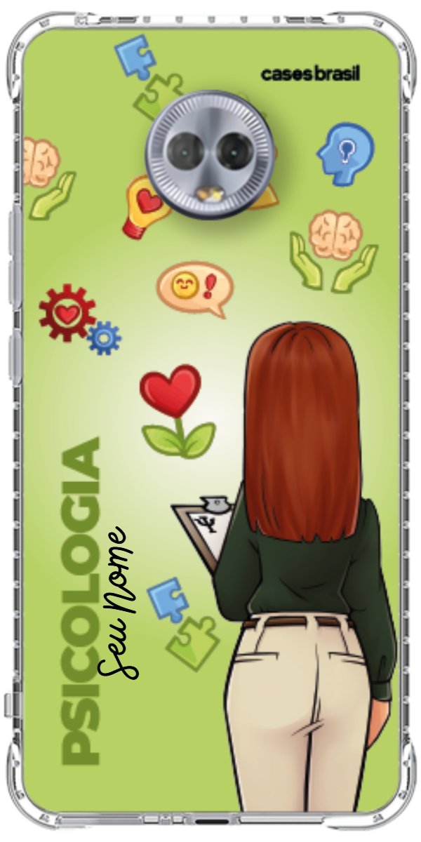 Capinha para celular Psicologia - Boneca Profissão Com Fundo