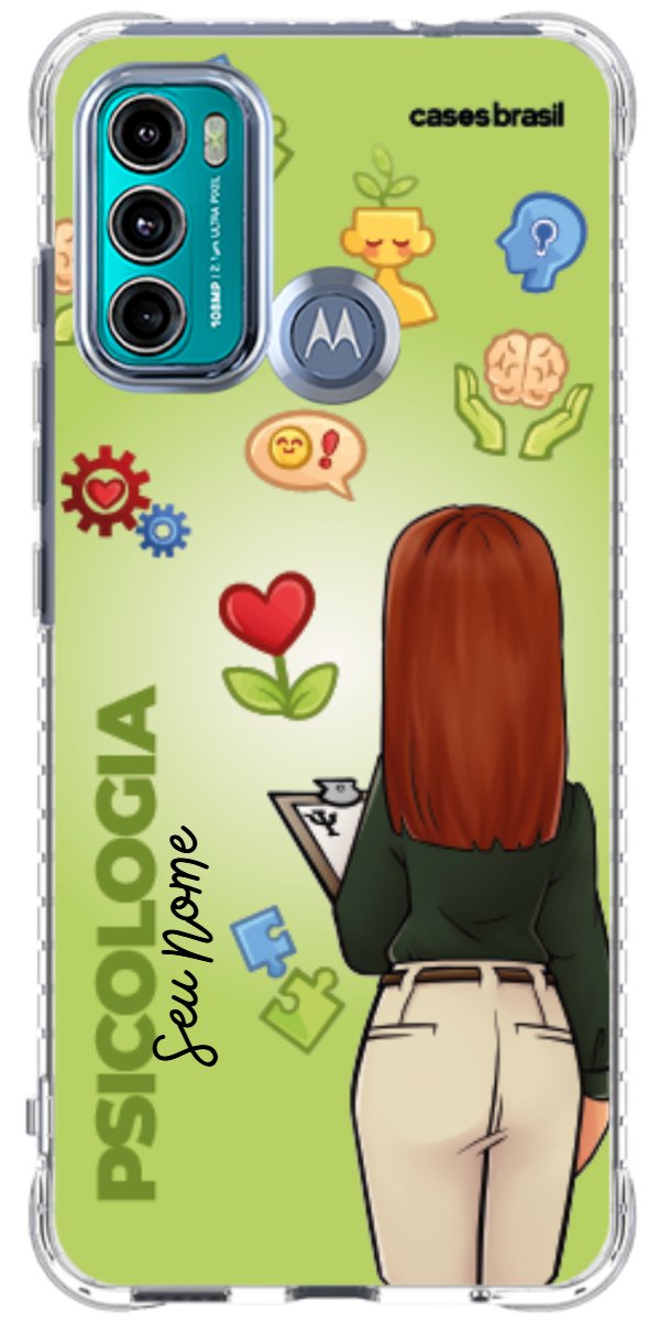Capinha para celular Psicologia - Boneca Profissão Com Fundo