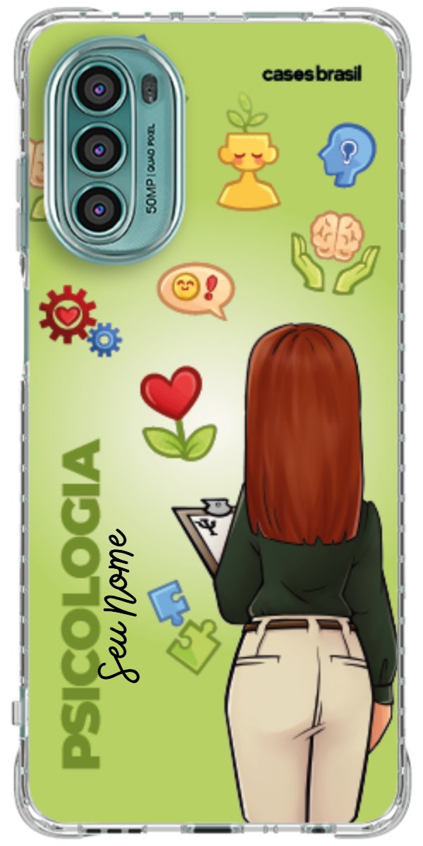 Capinha para celular Psicologia - Boneca Profissão Com Fundo
