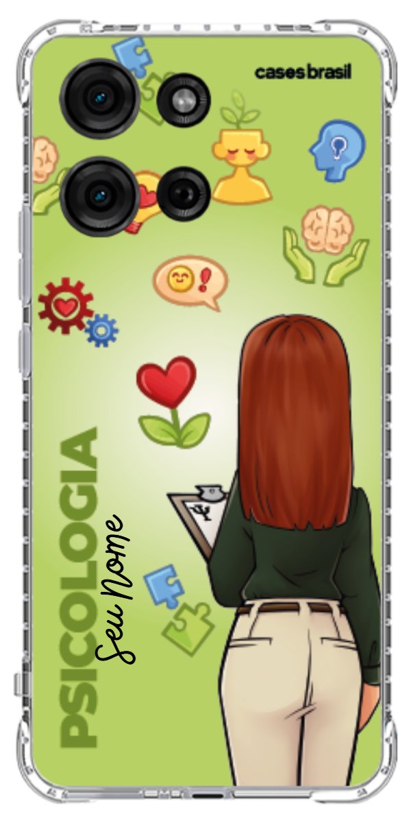 Capinha para celular Psicologia - Boneca Profissão Com Fundo