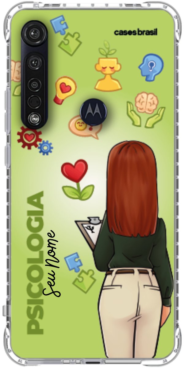 Capinha para celular Psicologia - Boneca Profissão Com Fundo