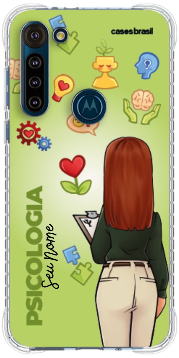 Capinha para celular Psicologia - Boneca Profissão Com Fundo