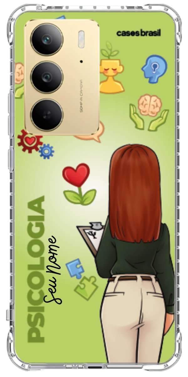 Capinha para celular Psicologia - Boneca Profissão Com Fundo