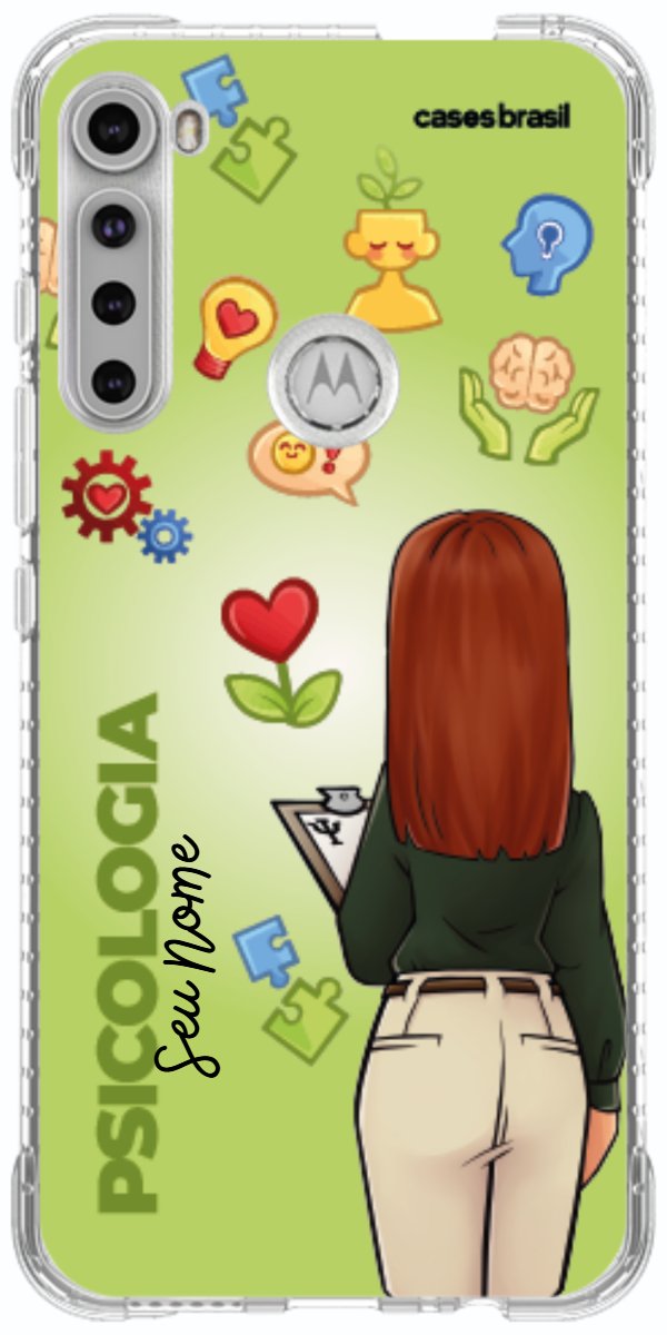 Capinha para celular Psicologia - Boneca Profissão Com Fundo