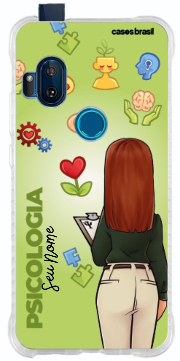 Capinha para celular Psicologia - Boneca Profissão Com Fundo