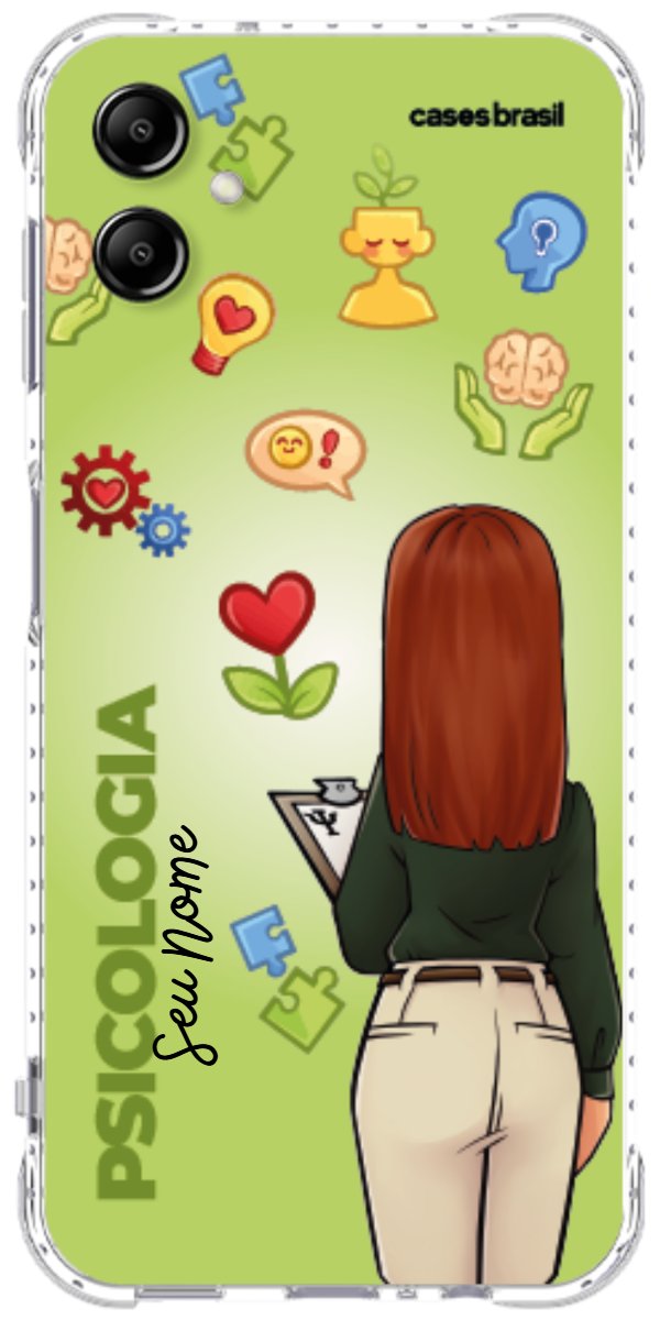 Capinha para celular Psicologia - Boneca Profissão Com Fundo