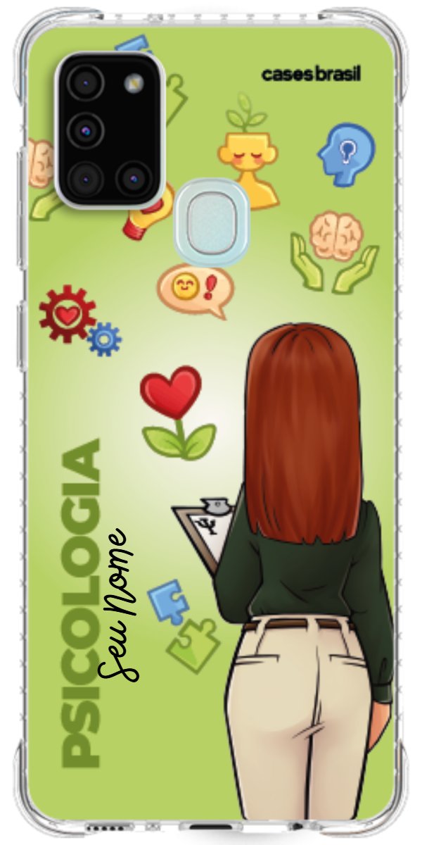 Capinha para celular Psicologia - Boneca Profissão Com Fundo