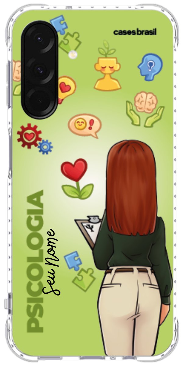 Capinha para celular Psicologia - Boneca Profissão Com Fundo