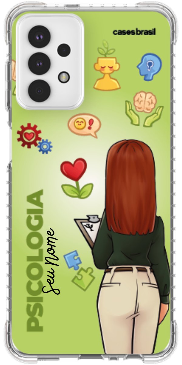 Capinha para celular Psicologia - Boneca Profissão Com Fundo