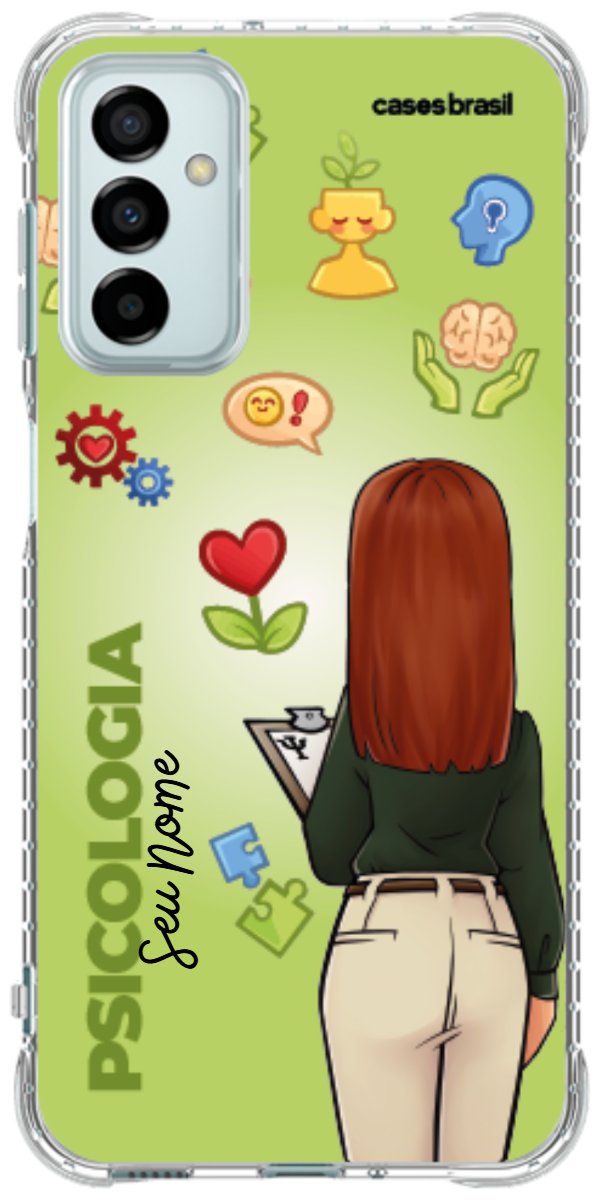 Capinha para celular Psicologia - Boneca Profissão Com Fundo