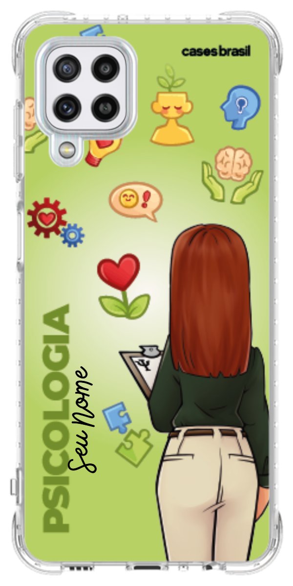 Capinha para celular Psicologia - Boneca Profissão Com Fundo