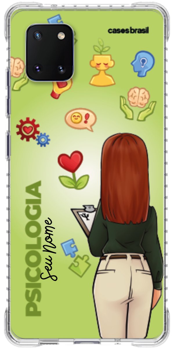 Capinha para celular Psicologia - Boneca Profissão Com Fundo