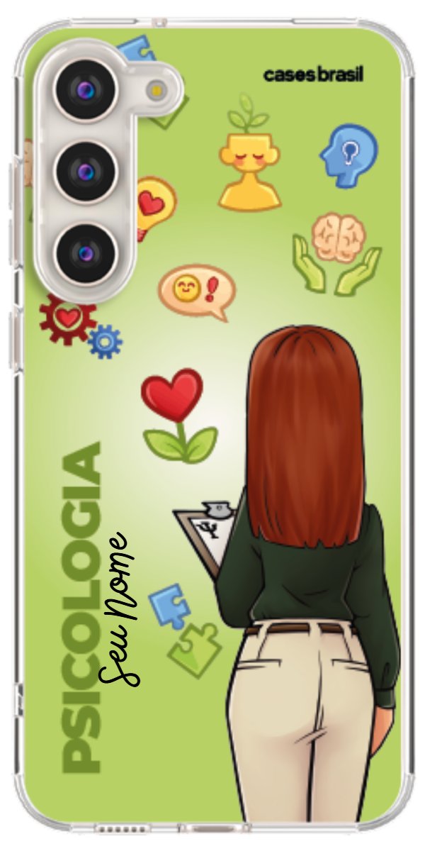 Capinha para celular Psicologia - Boneca Profissão Com Fundo