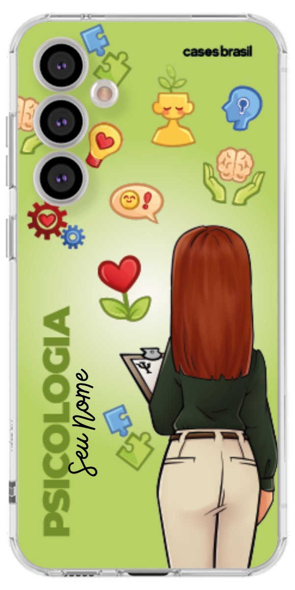 Capinha para celular Psicologia - Boneca Profissão Com Fundo