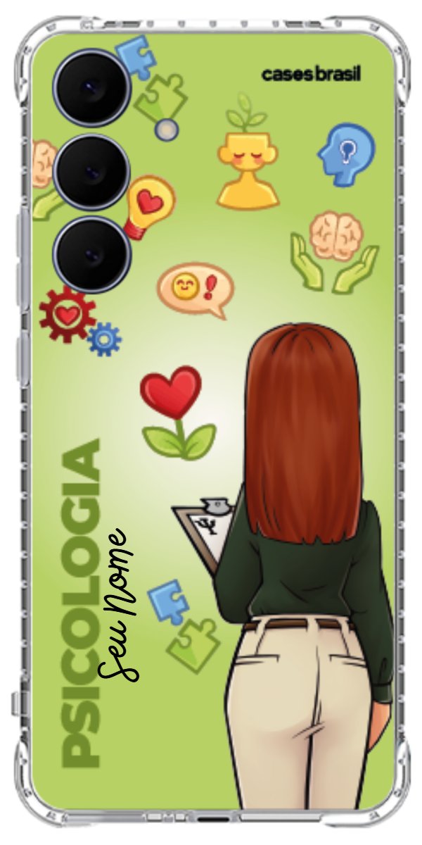 Capinha para celular Psicologia - Boneca Profissão Com Fundo