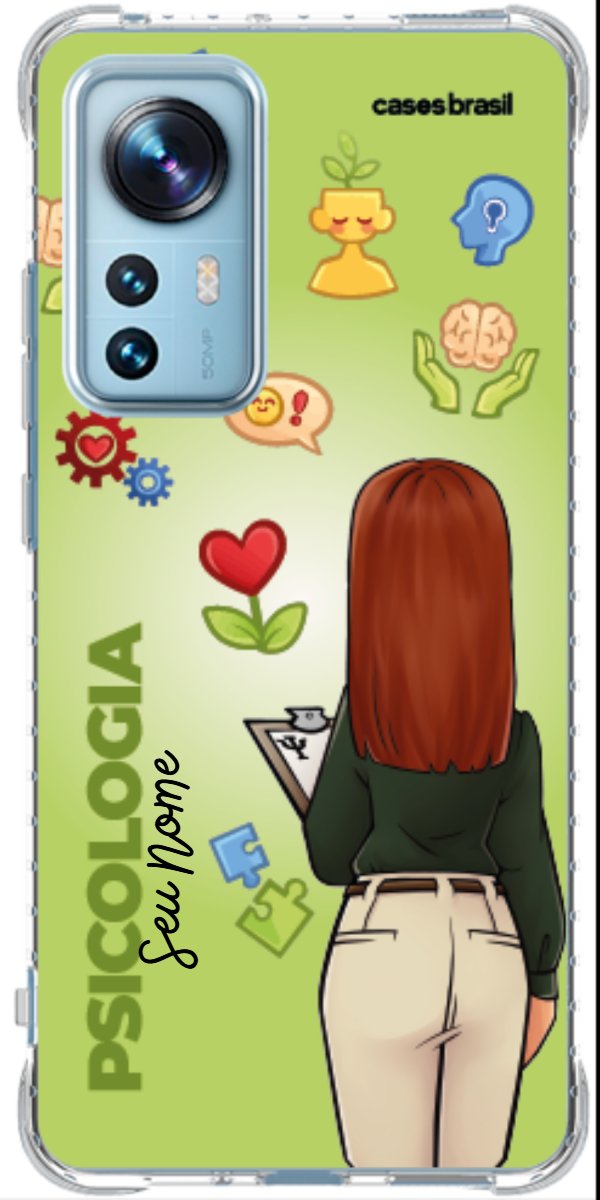 Capinha para celular Psicologia - Boneca Profissão Com Fundo