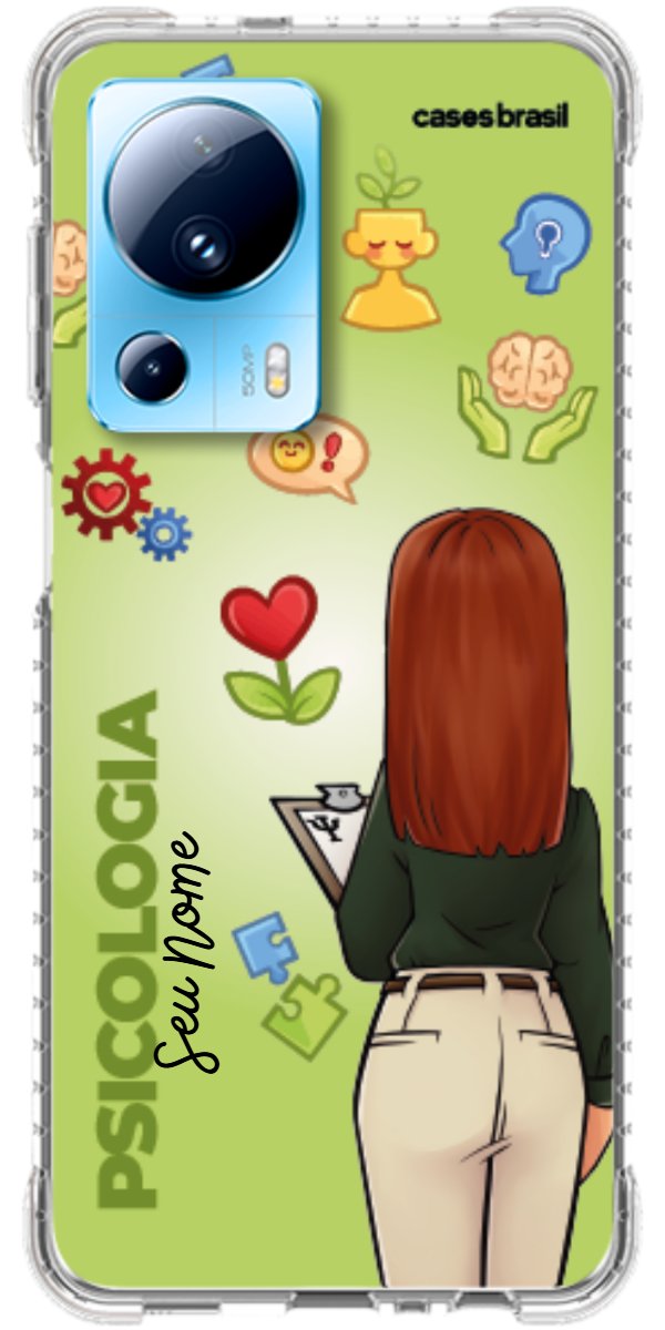 Capinha para celular Psicologia - Boneca Profissão Com Fundo