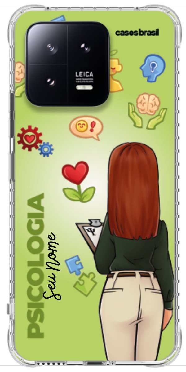 Capinha para celular Psicologia - Boneca Profissão Com Fundo