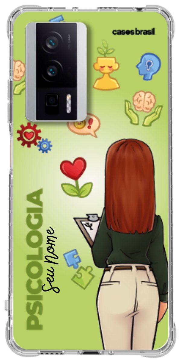 Capinha para celular Psicologia - Boneca Profissão Com Fundo