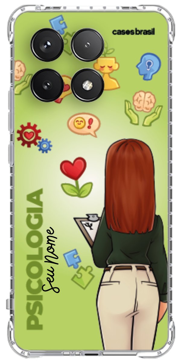 Capinha para celular Psicologia - Boneca Profissão Com Fundo