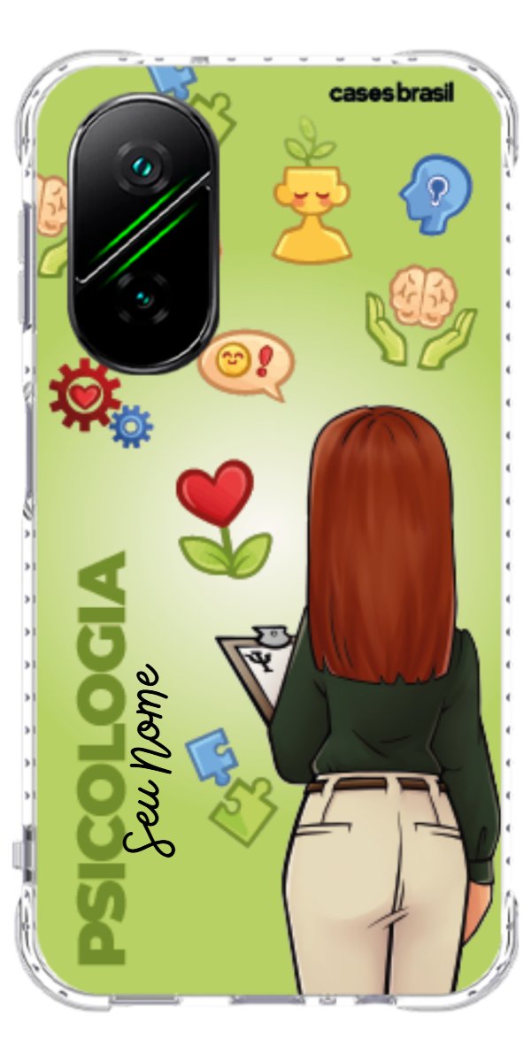 Capinha para celular Psicologia - Boneca Profissão Com Fundo
