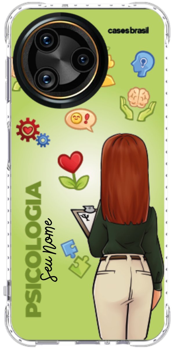 Capinha para celular Psicologia - Boneca Profissão Com Fundo