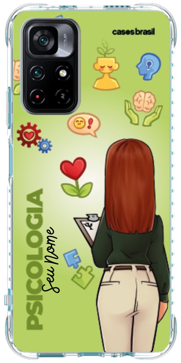 Capinha para celular Psicologia - Boneca Profissão Com Fundo