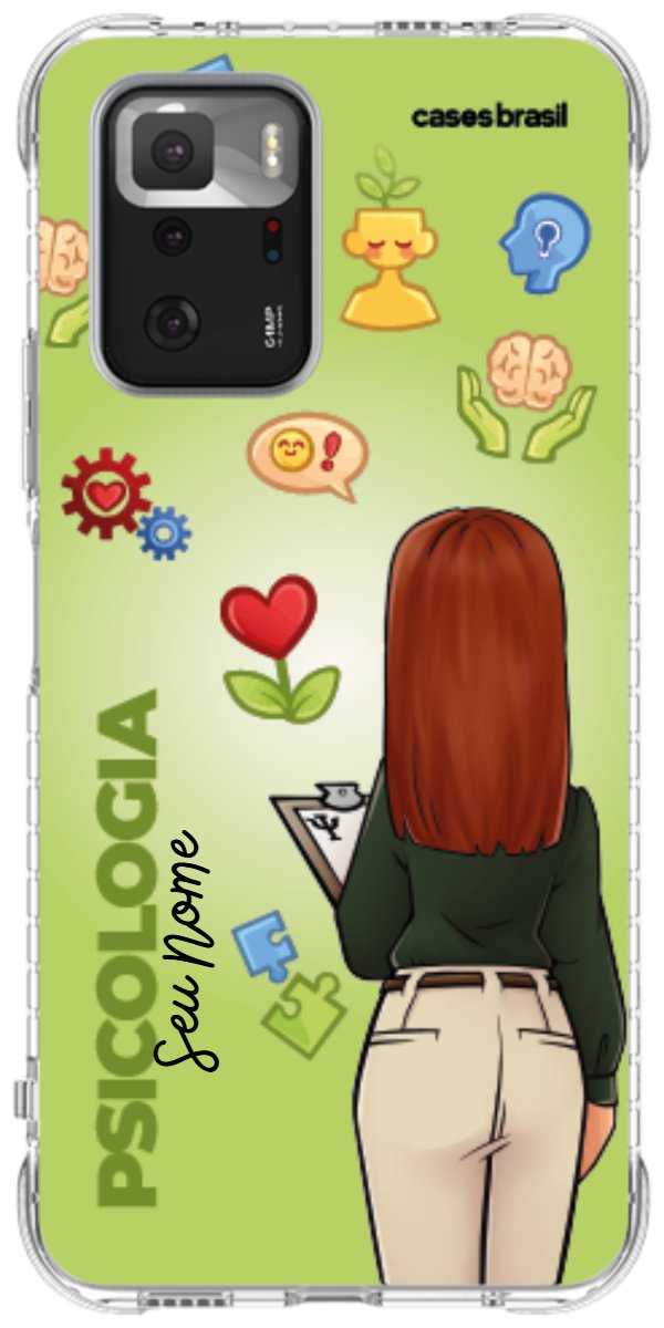 Capinha para celular Psicologia - Boneca Profissão Com Fundo