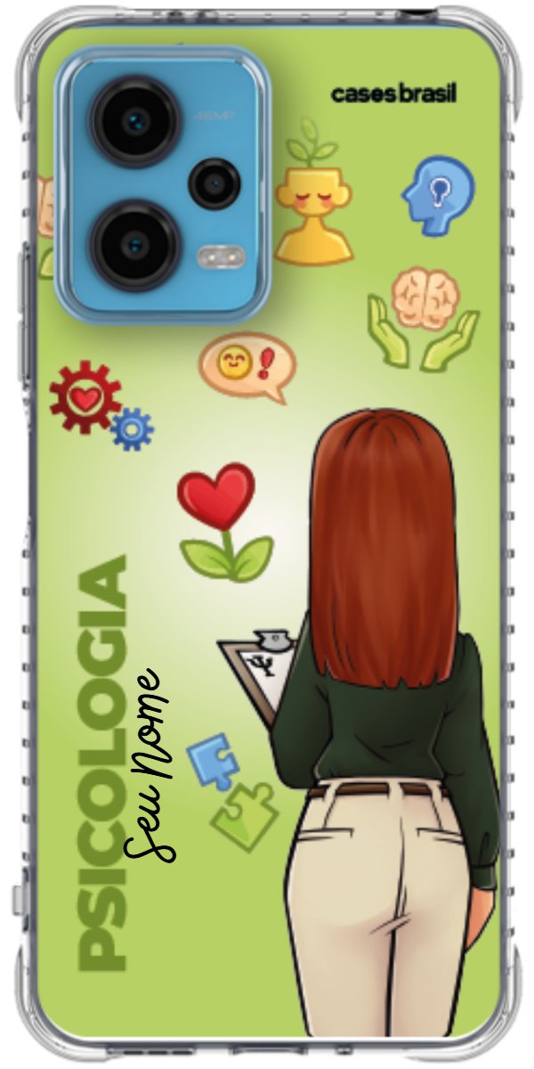 Capinha para celular Psicologia - Boneca Profissão Com Fundo