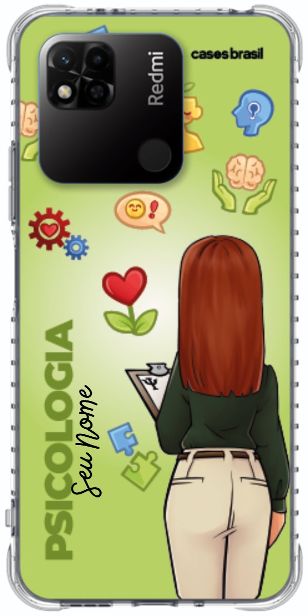 Capinha para celular Psicologia - Boneca Profissão Com Fundo