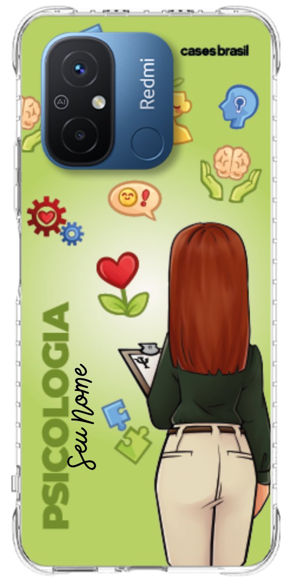 Capinha para celular Psicologia - Boneca Profissão Com Fundo
