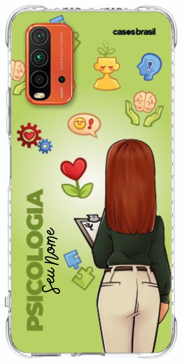 Capinha para celular Psicologia - Boneca Profissão Com Fundo